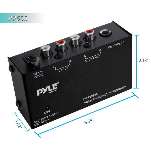 Main product image for Pyle PP555 Ultra-Low Noise Compact Turntable Phono 248-4762